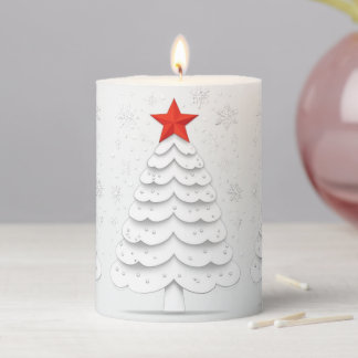 Minimalist Christmas Pillar Candle
