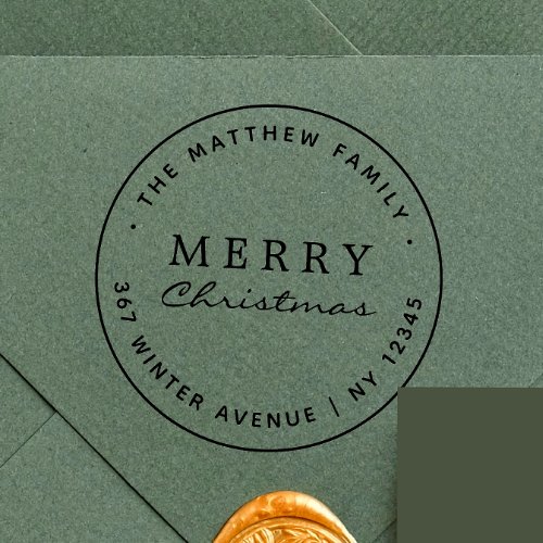 Minimalist Christmas Self-inking Stamp