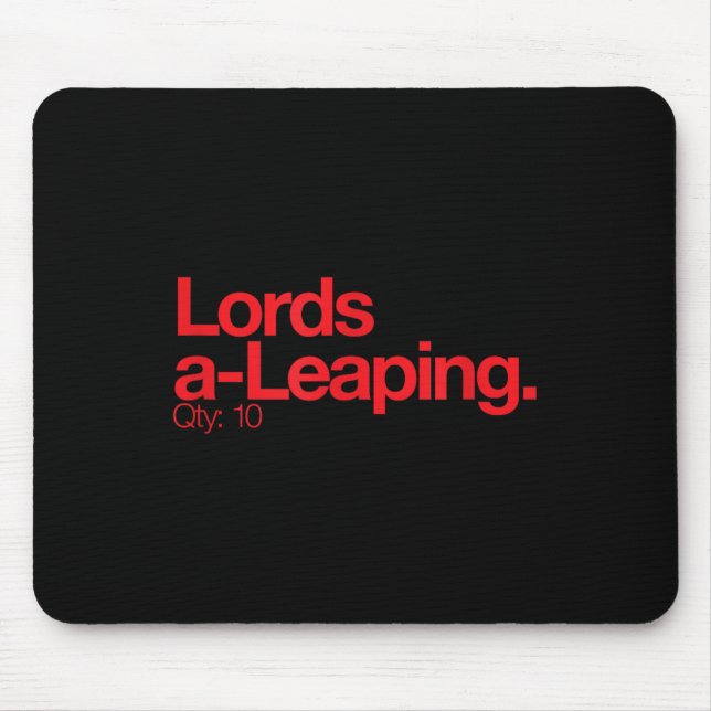 Minimalist Christmas T Shirt - Lords A Leang Q 10  Mouse Pad (Front)