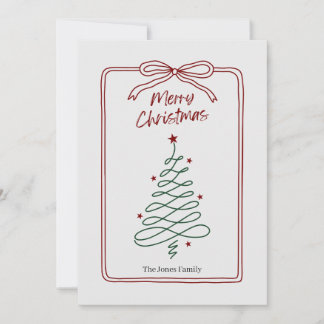 Minimalist Christmas Tree Card