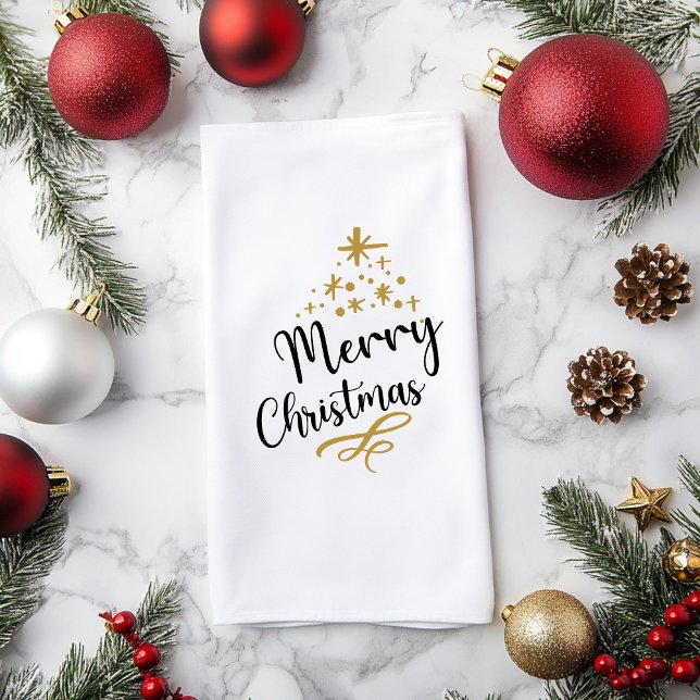 Minimalist Christmas Tree - Festive and Simple Kitchen Towel (Creator Uploaded)