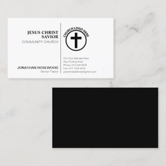Minimalist Church Pastors & Religious Figures Business Card