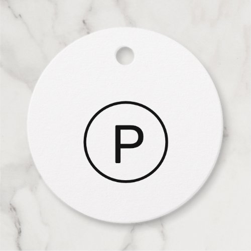 minimalist circle custom business name simple gift favor tags
