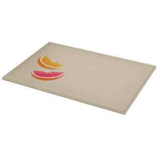 Minimalist Citrus Cutting Board Orange Grapefruit