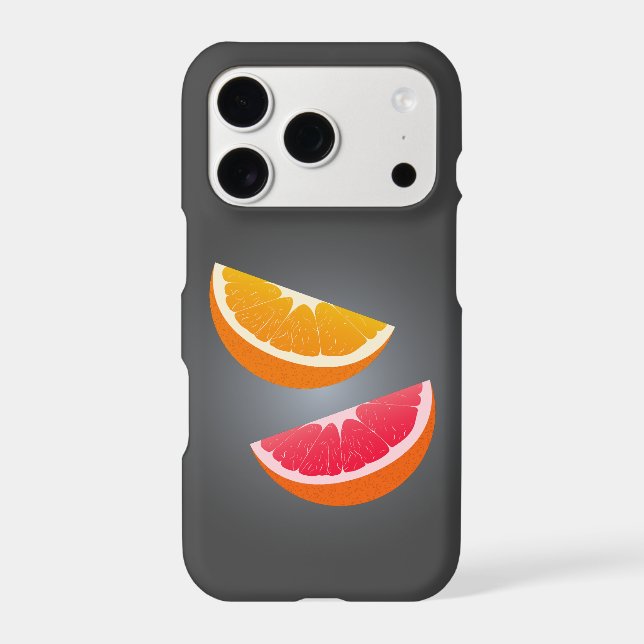 Minimalist Citrus Orange Grapefruit Phone Case (Back)