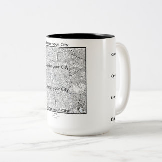 Minimalist City Map Mug EUROPE