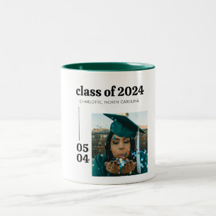 Minimalist Class of 2026 Graduate Gift Two-Tone Coffee Mug