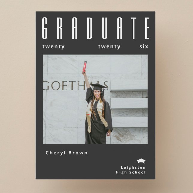 Minimalist class of 2026 Photo Graduation  Invitation (Creator Uploaded)