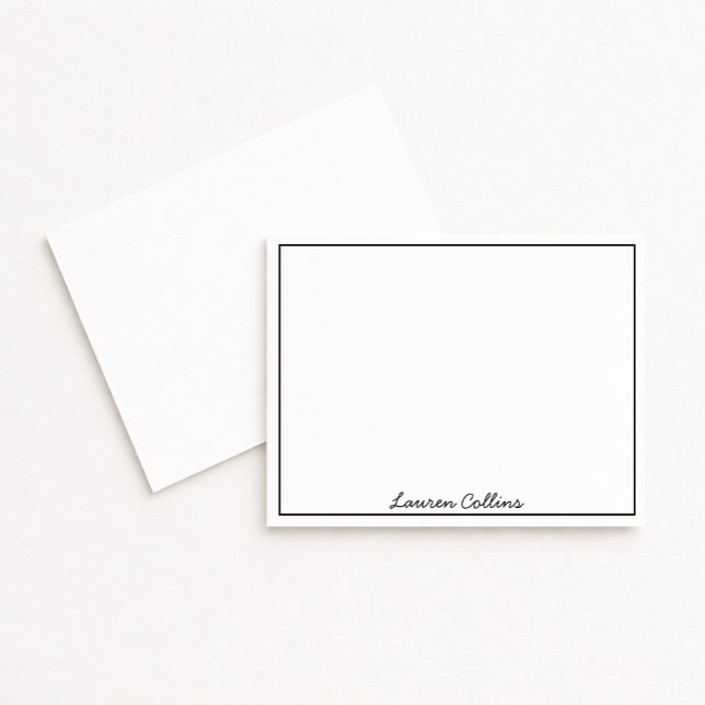 Minimalist Classic Border Note Card (Creator Uploaded)
