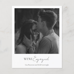 Minimalist Classic Budget Engagement Party Invite