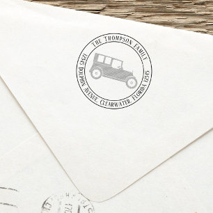 Minimalist Classic Car Modern Simple Elegant Self-inking Stamp