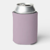 Minimalist Classic Dusty Lilac Bridal Shower Name  Can Cooler (Can Back)