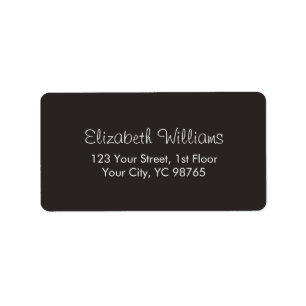 Minimalist Classic Elegant Ivory Black White Label