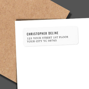 Minimalist Classic Elegant White Label