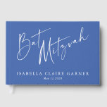 Minimalist Classic French Blue Custom Bat Mitzvah Guest Book<br><div class="desc">Custom Minimalist Classic French Blue Modern Bat Mitzvah Guest Book</div>