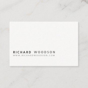 Minimalist Classic Professional Modern Elegant Business Card by 911business at Zazzle