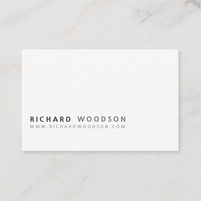minimalist Classic Professional Modern Elegant Business Card (Front)