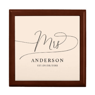 minimalist classic Wooden Jewelry Keepsake Box 