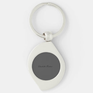 Minimalist Classical Handwriting Script Name Keychain