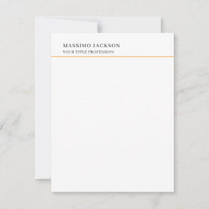 Minimalist Classical Plain Professional RSVP Card