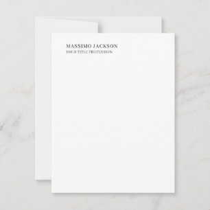 Minimalist Classical Plain Professional RSVP Card