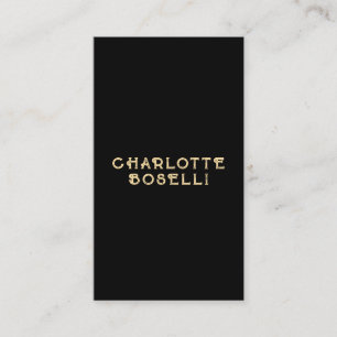 Minimalist Classical Professional Black Gold Color Enclosure Card