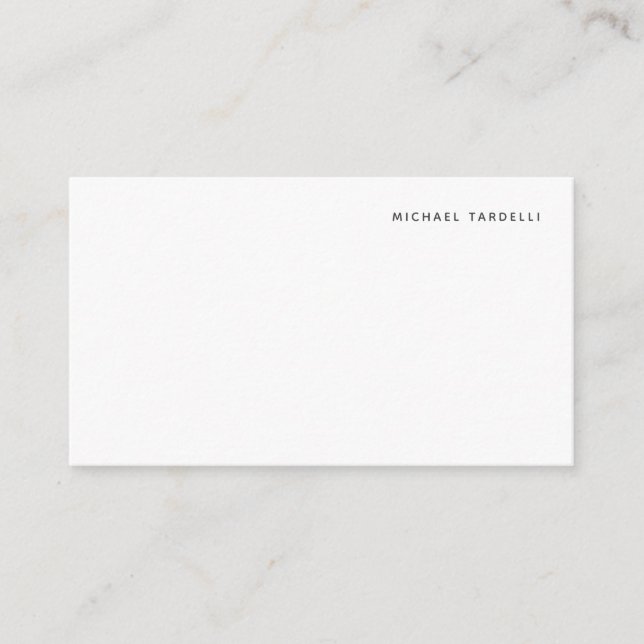 Minimalist Classical Professional Enclosure Card (Front)