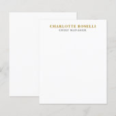 Minimalist Classical Professional Gold Color (Front/Back)