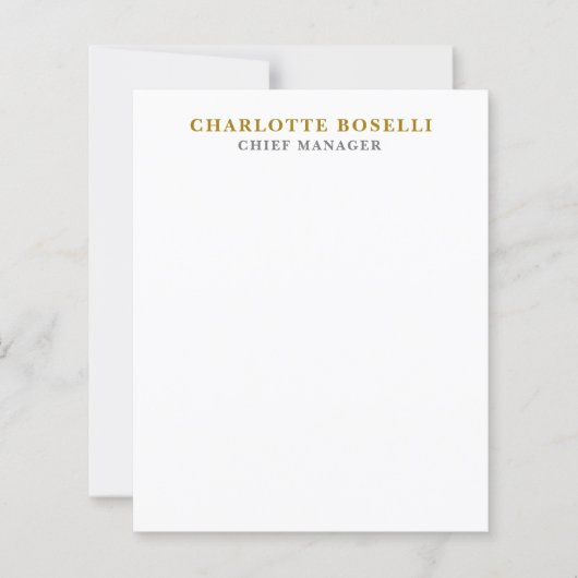 Minimalist Classical Professional Gold Color (Front)