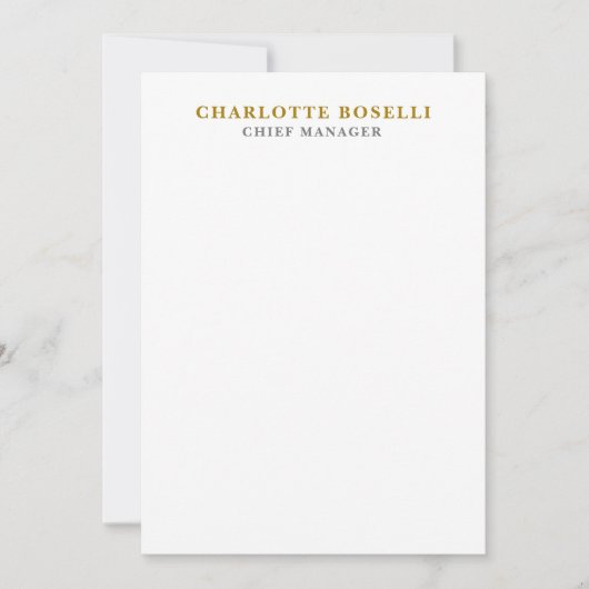 Minimalist Classical Professional Gold Color (Front)