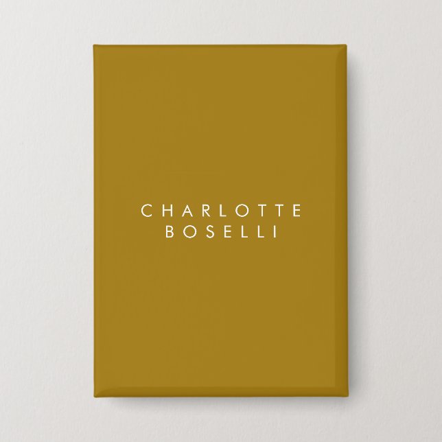 Minimalist Classical Professional Gold Color Button (Front)