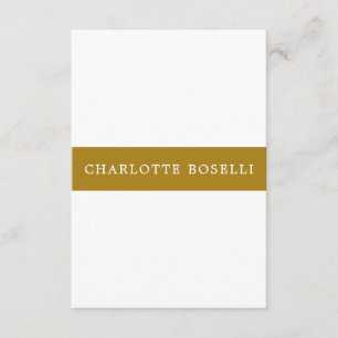 Minimalist Classical Professional Gold Color Enclosure Card