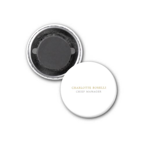 Minimalist Classical Professional Gold Color Magnet