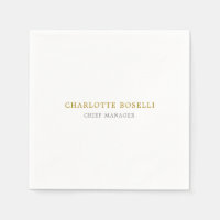Minimalist Classical Professional Gold Color