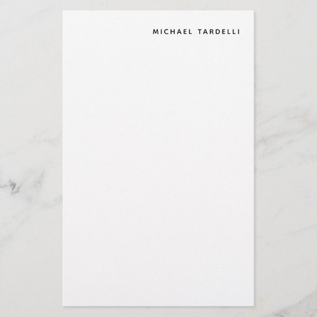 Minimalist Classical Professional Stationery (Front)