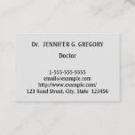 [ Thumbnail: Minimalist & Classy Doctor Business Card ]
