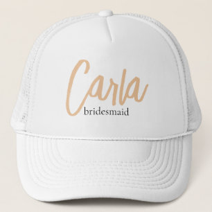 Minimalist Classy Simple Bridesmaid Favor Trucker Hat