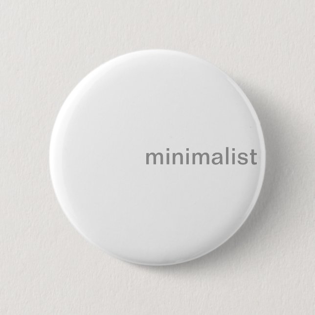 Minimalist Clean Crisp White and Gray Button (Front)