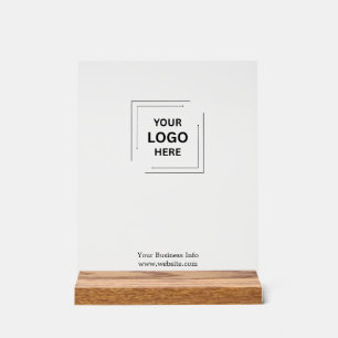 Minimalist Clean Design Custom Business Logo Acrylic Sign