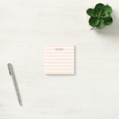 Minimalist Clean Simple Light Pink Stripe Pattern Post-it Notes (Office)
