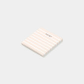 Minimalist Clean Simple Light Pink Stripe Pattern Post-it Notes (Angled)