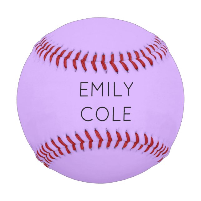 Minimalist clean simple purple  baseball (Front)