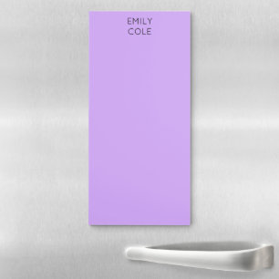 Minimalist clean simple purple magnetic notepad