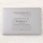 Minimalist Clear Candle Label