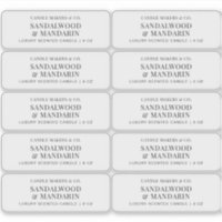 Minimalist Clear Candle Tin 3x1" Rectangle Label