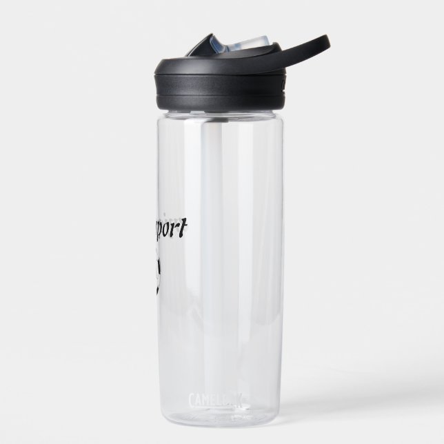 Minimalist Clear Sports Water Bottle (Left)