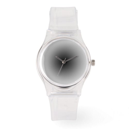 Minimalist Clear with Black and Light Gray Dial Watch