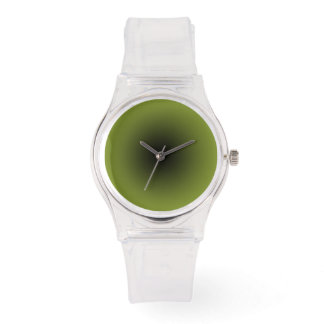 Minimalist Clear with Black and Wasabi Green Dial Watch