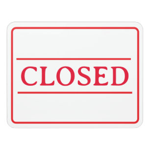 Minimalist Closed Sign