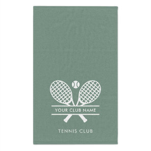 Minimalist Club Name Tennis Team Custom Hand Towel